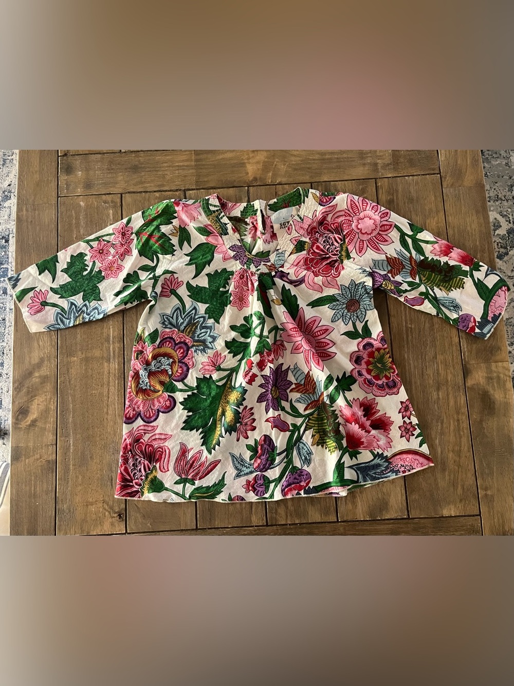 Peek SGT. FLETCHER Botanical boho Girls Blouse Junior’s size XXL(12)